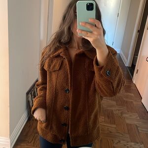 Fall Teddy coat super easy to throw wanna feel cute and comfy but also look chic
